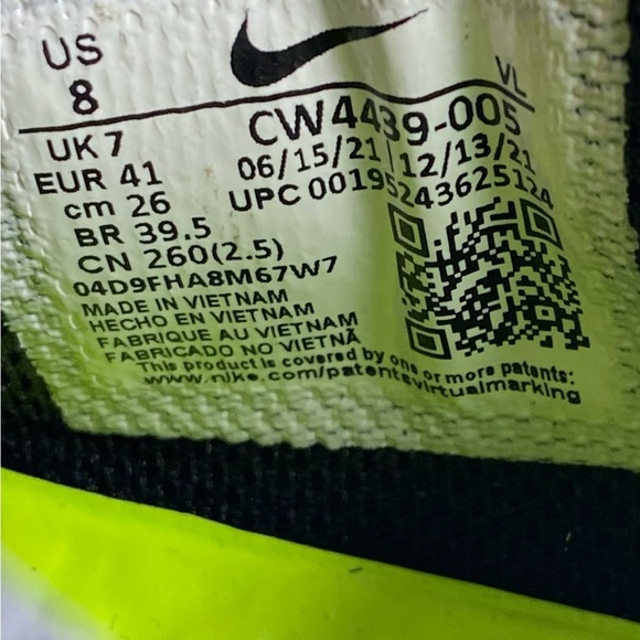 Nike Alpha Huarache 8 Pro Lax Lacrosse Black Cleats CW4439-005 Men’s Size 8 - Picture 10 of 10